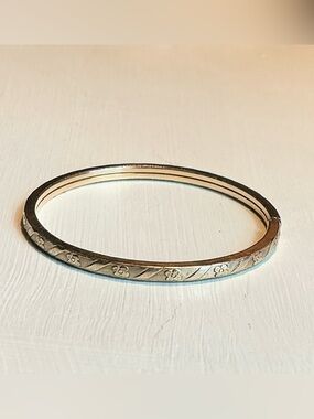 Estate Vintage Gold Filled Flowers Etched Baby Child’s Bracelet
